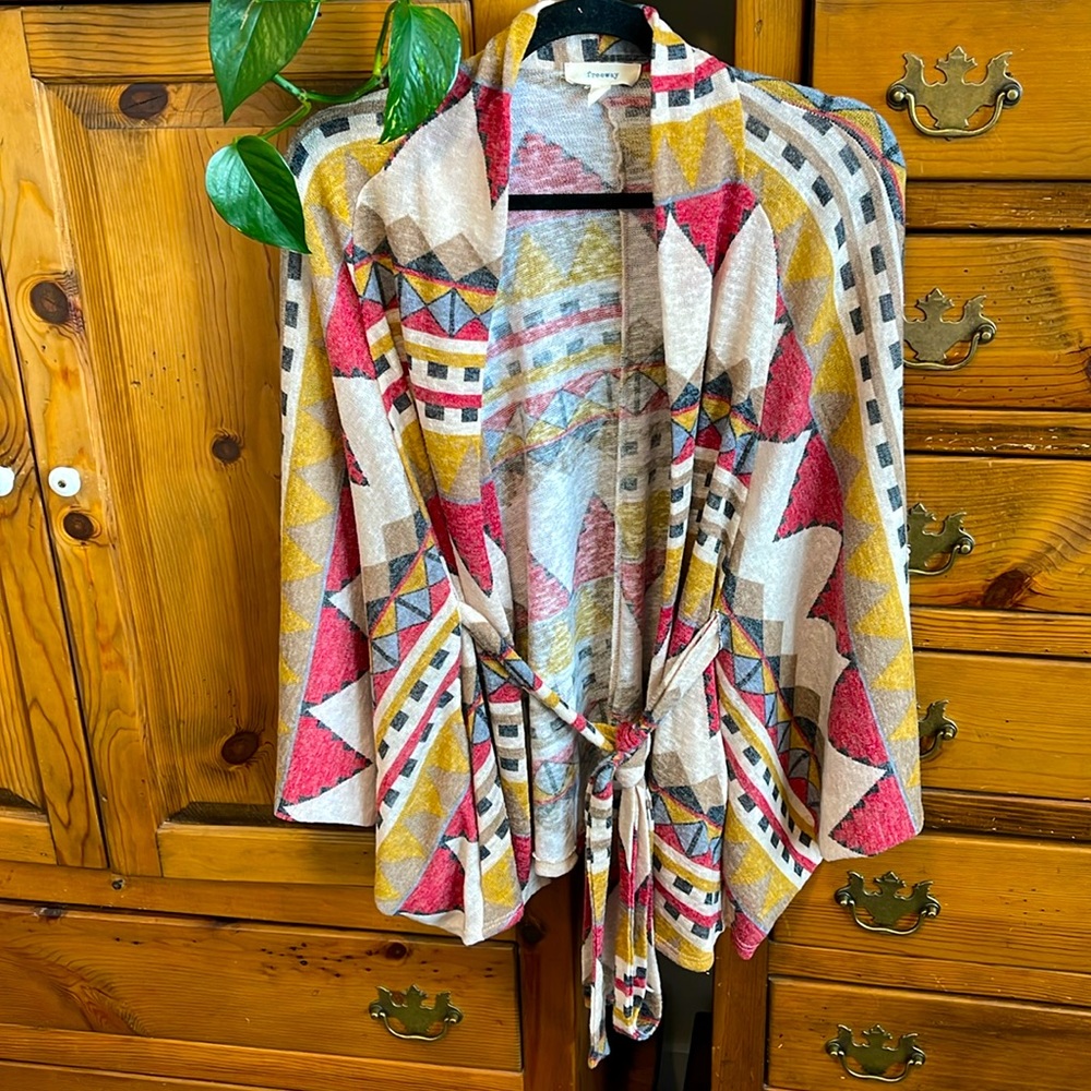Freeway southern cardigan with pockets and belt